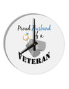 Husband of Veteran 10 InchRound Wall Clock-Wall Clock-TooLoud-White-Davson Sales