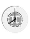 Ultimate Pi Day - Retro Computer Style Pi Circle 10 InchRound Wall Clock by TooLoud-Wall Clock-TooLoud-White-Davson Sales