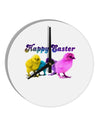 Happy Easter Peepers 8" Round Wall Clock-Wall Clock-TooLoud-Davson Sales