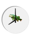 Big Bass Fish 10 InchRound Wall Clock-Wall Clock-TooLoud-White-Davson Sales