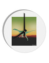 Ornithomimus Velox - Without Name 10 InchRound Wall Clock by TooLoud-Wall Clock-TooLoud-White-Davson Sales