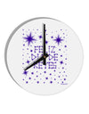 Feliz Dia de Reyes - Estrellas Brillantes 10 InchRound Wall Clock by TooLoud-Wall Clock-TooLoud-White-Davson Sales