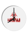 Hardstyle Biohazard 10 InchRound Wall Clock-Wall Clock-TooLoud-White-Davson Sales