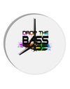 Paint Drop The Bass 10 InchRound Wall Clock-Wall Clock-TooLoud-White-Davson Sales