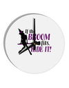 Ride It Purple 10 InchRound Wall Clock-Wall Clock-TooLoud-White-Davson Sales