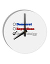 Free Thinker Checklist 10 InchRound Wall Clock-Wall Clock-TooLoud-White-Davson Sales