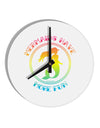 Mermaids Have More Fun - Beachy Colors 10 InchRound Wall Clock-Wall Clock-TooLoud-White-Davson Sales