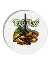 Fruity Fruit Basket 10 InchRound Wall Clock-Wall Clock-TooLoud-White-Davson Sales