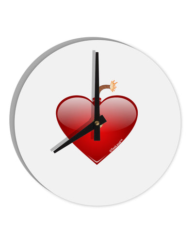 Love Bomb 10 InchRound Wall Clock-Wall Clock-TooLoud-White-Davson Sales