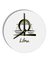 Libra Symbol 10 InchRound Wall Clock-Wall Clock-TooLoud-White-Davson Sales