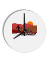 Pro Beer Runner Woman 10 InchRound Wall Clock-Wall Clock-TooLoud-White-Davson Sales