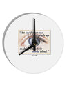 Eye For An Eye Gandhi 10 InchRound Wall Clock by TooLoud-Wall Clock-TooLoud-White-Davson Sales