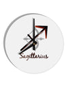 Sagittarius Symbol 10 InchRound Wall Clock-Wall Clock-TooLoud-White-Davson Sales