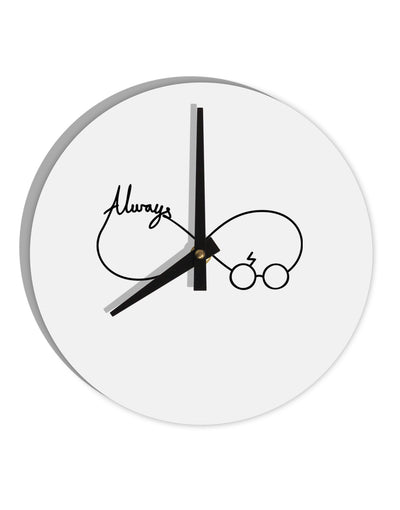 Always Infinity Symbol 10 InchRound Wall Clock-Wall Clock-TooLoud-White-Davson Sales