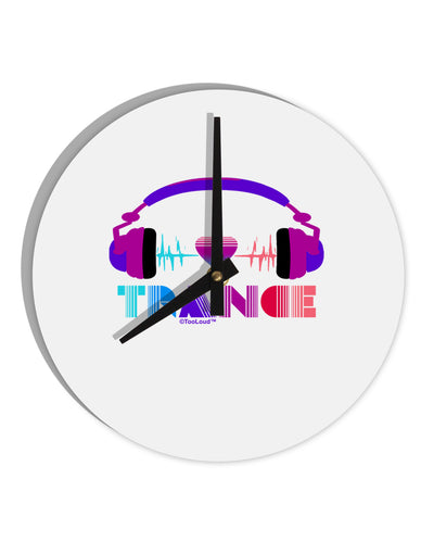 Heart Trance 10 InchRound Wall Clock-Wall Clock-TooLoud-White-Davson Sales