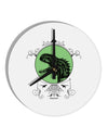 Jurassic Dinosaur Face 10 InchRound Wall Clock by TooLoud-Wall Clock-TooLoud-White-Davson Sales