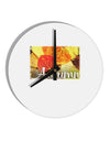 Colorado - Autumn Text 10 InchRound Wall Clock-Wall Clock-TooLoud-White-Davson Sales