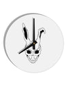 Scary Face Bunny White 10 InchRound Wall Clock-Wall Clock-TooLoud-White-Davson Sales