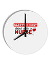 Drink With A Nurse 10 InchRound Wall Clock-Wall Clock-TooLoud-White-Davson Sales