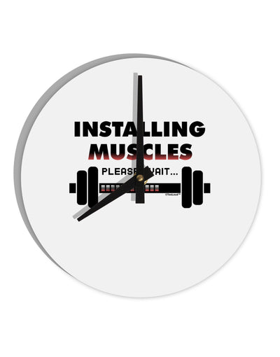 Installing Muscles 10 InchRound Wall Clock-Wall Clock-TooLoud-White-Davson Sales