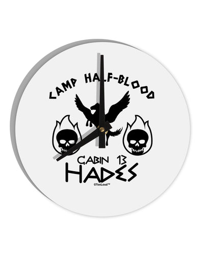 Cabin 13 HadesHalf Blood 10 InchRound Wall Clock-Wall Clock-TooLoud-White-Davson Sales