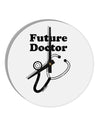 Future Doctor Distressed 10 InchRound Wall Clock-Wall Clock-TooLoud-White-Davson Sales