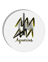 Aquarius Symbol 10 InchRound Wall Clock-Wall Clock-TooLoud-White-Davson Sales