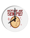 Notice Me Sen-pie 10 InchRound Wall Clock-Wall Clock-TooLoud-White-Davson Sales