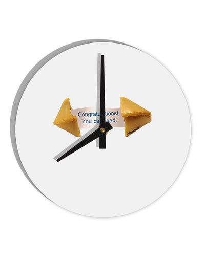 Sarcastic Fortune Cookie 10 InchRound Wall Clock-Wall Clock-TooLoud-White-Davson Sales