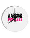 Warrior Princess Pink 10 InchRound Wall Clock-Wall Clock-TooLoud-White-Davson Sales