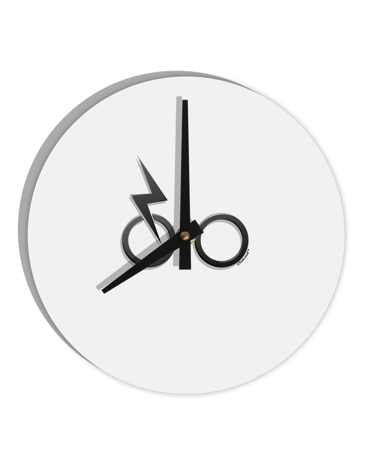 Magic Glasses 10 InchRound Wall Clock by TooLoud-Wall Clock-TooLoud-White-Davson Sales