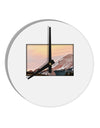 CO Sunset Cliffs 10 InchRound Wall Clock-Wall Clock-TooLoud-White-Davson Sales