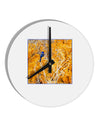 Blue Bird in Yellow 10 InchRound Wall Clock-Wall Clock-TooLoud-White-Davson Sales