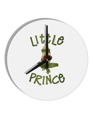 Little Prince Frog 10 InchRound Wall Clock-Wall Clock-TooLoud-White-Davson Sales