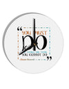 TooLoud You Must Eleanor R 10 InchRound Wall Clock-Wall Clock-TooLoud-White-Davson Sales