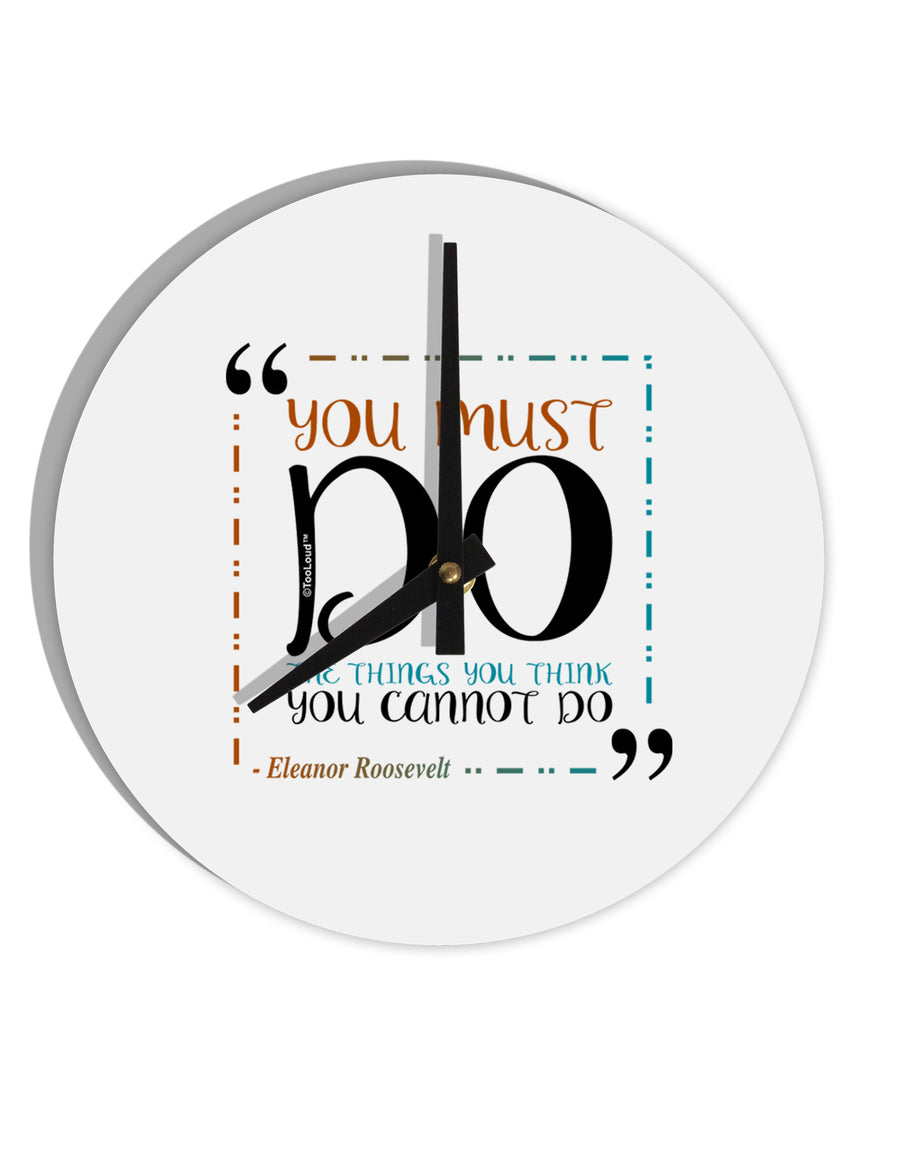 TooLoud You Must Eleanor R 10 InchRound Wall Clock-Wall Clock-TooLoud-White-Davson Sales