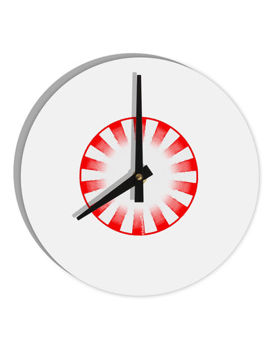 Watercolor Peppermint 10 InchRound Wall Clock-Wall Clock-TooLoud-White-Davson Sales