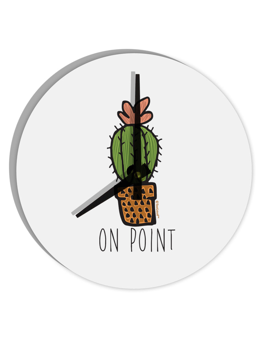 TooLoud On Point Cactus 10 Inch Round Wall Clock-Wall Clock-TooLoud-Davson Sales