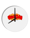 Onomatopoeia PHOOM 10 InchRound Wall Clock-Wall Clock-TooLoud-White-Davson Sales