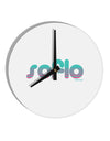 SoFlo - South Beach Style Design 10 InchRound Wall Clock by TooLoud-Wall Clock-TooLoud-White-Davson Sales