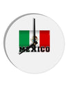 Mexico Flag 10 InchRound Wall Clock-Wall Clock-TooLoud-White-Davson Sales