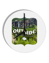 Go Outside - Beautiful Cliffs 10 InchRound Wall Clock by TooLoud-Wall Clock-TooLoud-White-Davson Sales