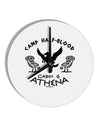 Camp Half Blood Cabin 6 Athena 10 InchRound Wall Clock by TooLoud-Wall Clock-TooLoud-White-Davson Sales
