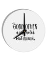 TooLoud Godmother 10 Inch Round Wall Clock-Wall Clock-TooLoud-Davson Sales