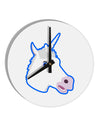 Fanciful Unicorn 10 InchRound Wall Clock-Wall Clock-TooLoud-White-Davson Sales