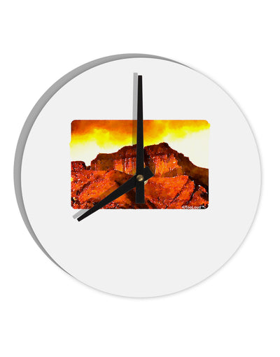 San Juan Mountain Range CO 10 InchRound Wall Clock-Wall Clock-TooLoud-White-Davson Sales