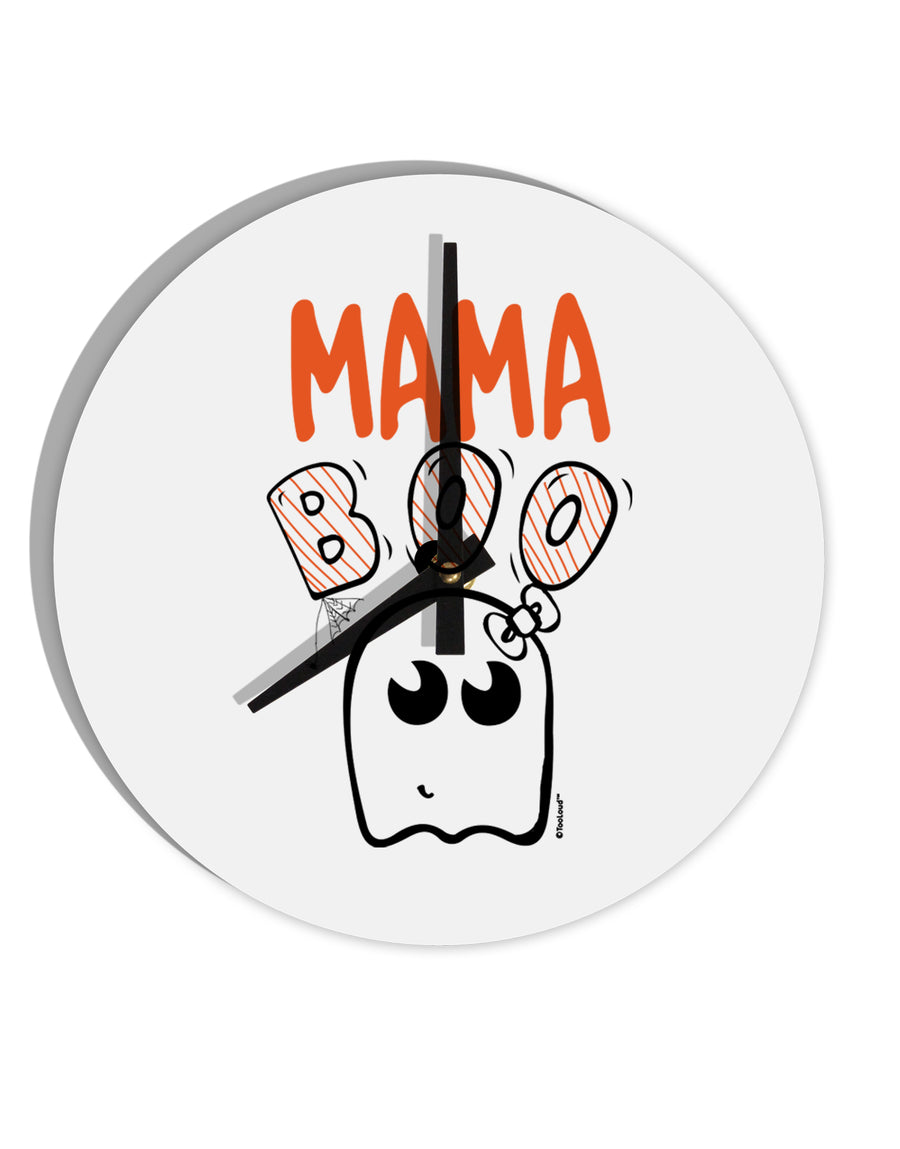 TooLoud Mama Boo Ghostie 10 Inch Round Wall Clock-Wall Clock-TooLoud-Davson Sales