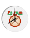 Pa Rum Pum Pum Pum 10 InchRound Wall Clock-Wall Clock-TooLoud-White-Davson Sales