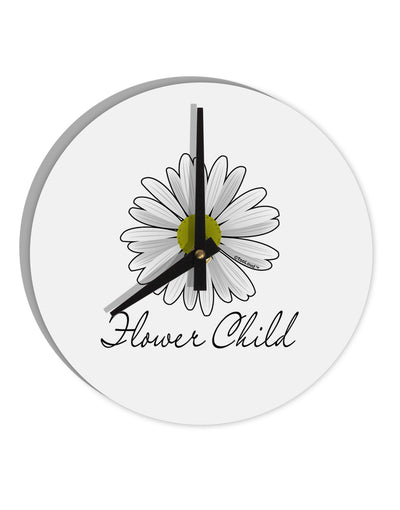 Pretty Daisy - Flower Child 8" Round Wall Clock-Wall Clock-TooLoud-Davson Sales