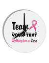 Personalized Team -Name- Breast Cancer Walk - Walking for a Cure 10 InchRound Wall Clock-Wall Clock-TooLoud-White-Davson Sales